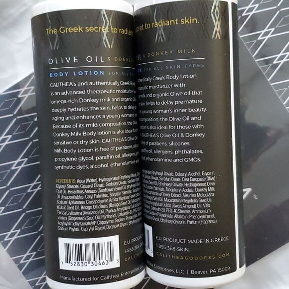 CALITHEA SKINCARE 7 FL. OZ Olive Oil & Donkey Milk Body Lotion 2 Pack - Picture 6 of 9
